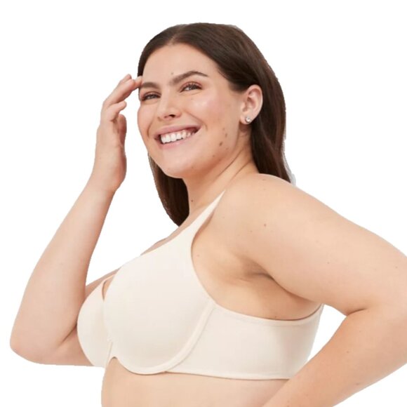 Cacique Lane Bryant Womens Beige T Shirt Bra U/WPlus Size 44DD NWOT - Picture 2 of 8